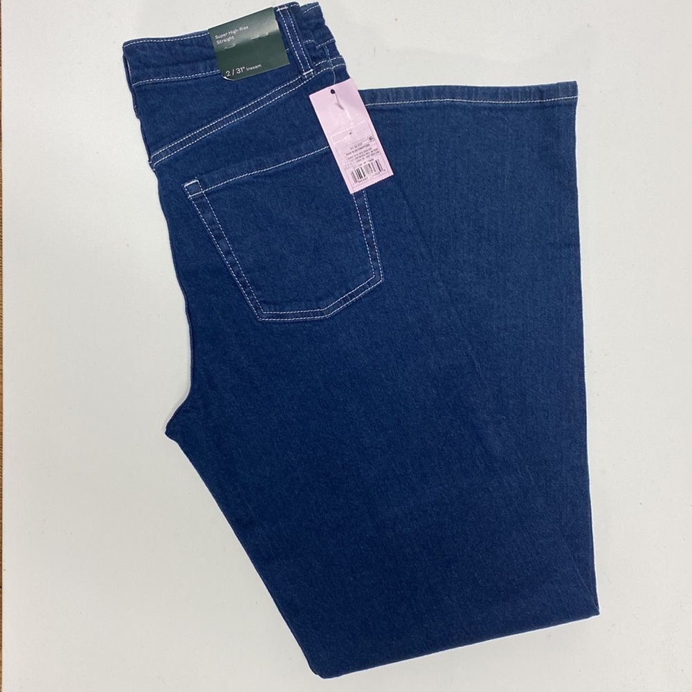 NWT Wild Fable super high-rise straight Jean, size 2